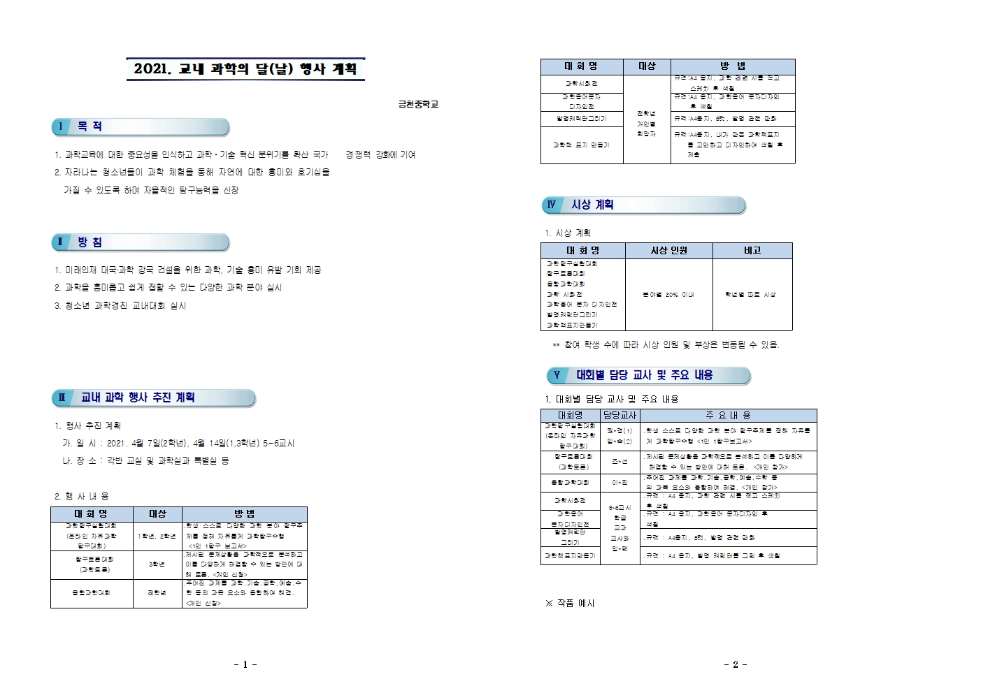 2021. 교내 과학의 달(날) 행사001