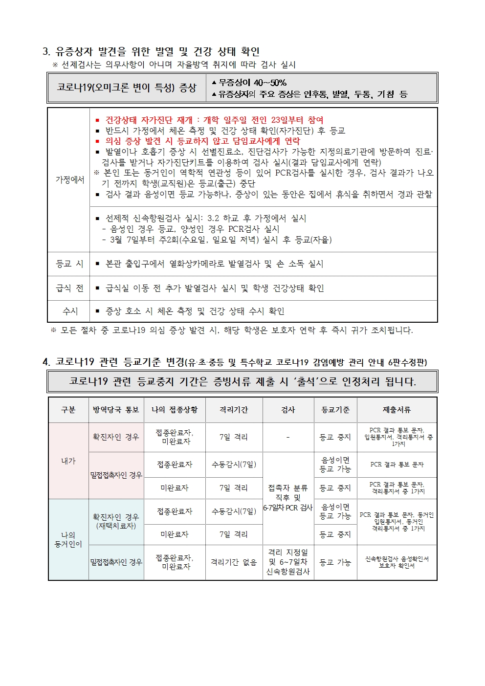 가정통신문(신학기 코로나19 예방을 위한 안전한 학교생활 안내)(5)002