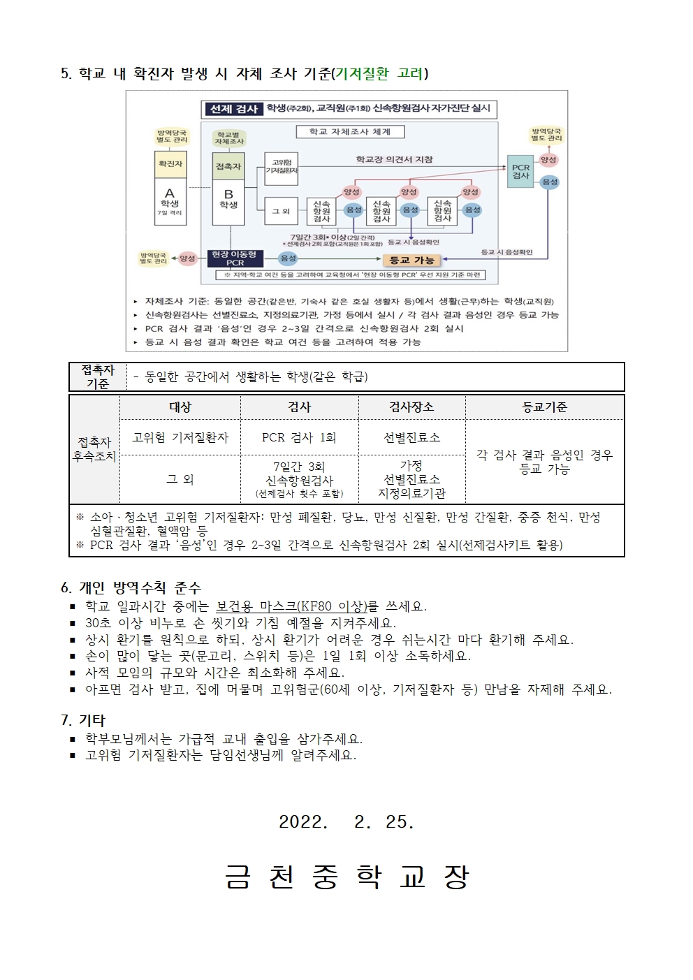 가정통신문(신학기 코로나19 예방을 위한 안전한 학교생활 안내)(5)003